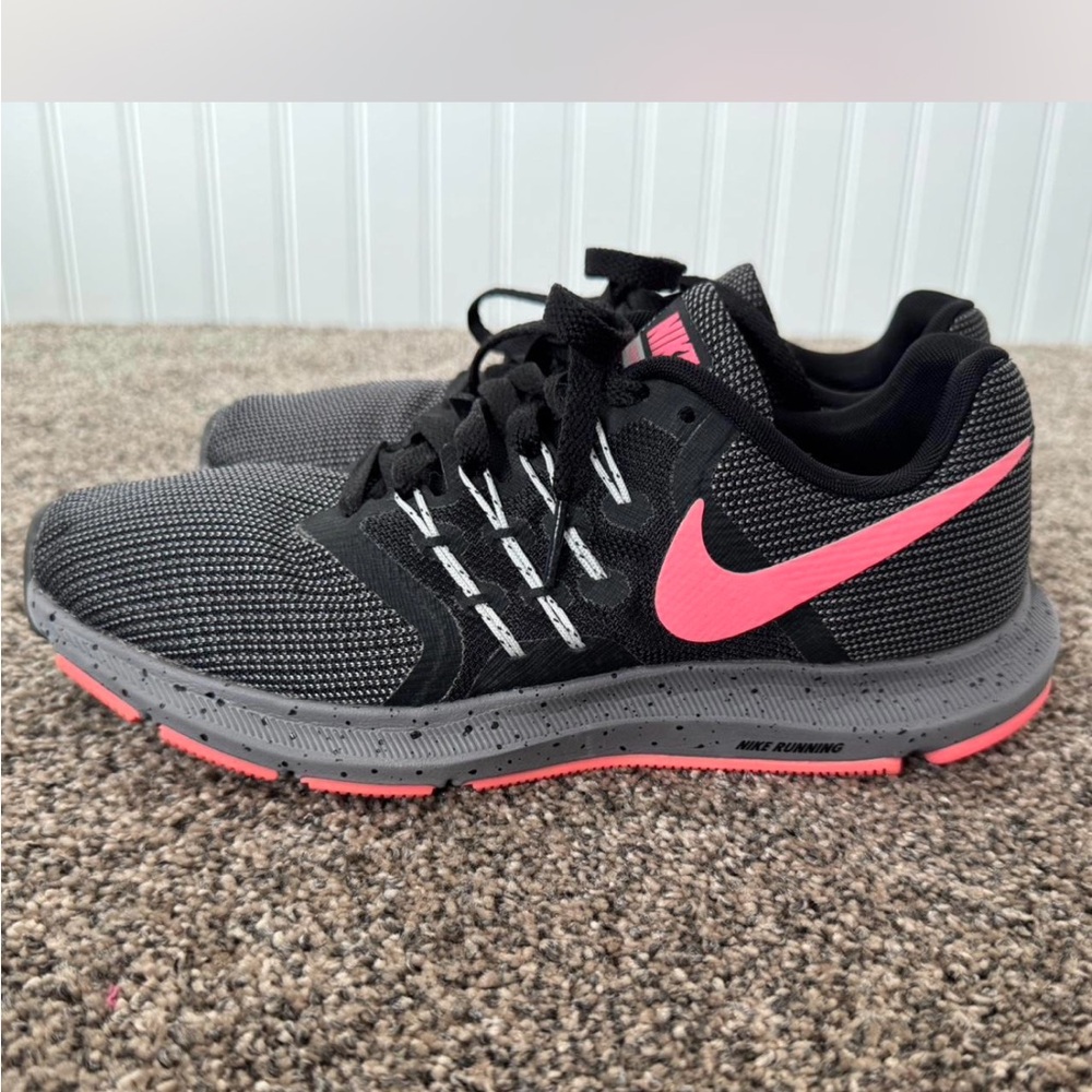Nike Black and Pink Athletic Sneakers